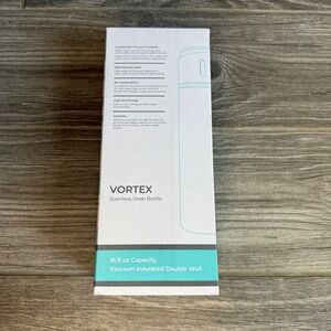NEW Vortex Stainless Steel Vacuum Insulated Double Wall Water Bottle 16.9oz Gray